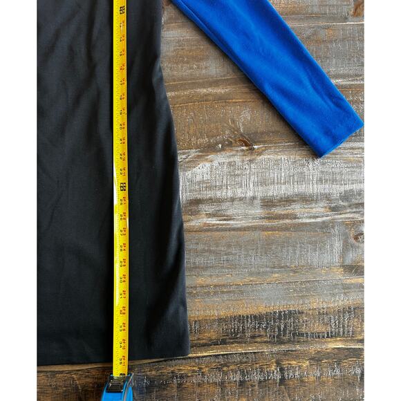 Michael Kors Color block Sheath Dress Size 4 Longsleeve Lined Zip Back - Picture 3 of 8